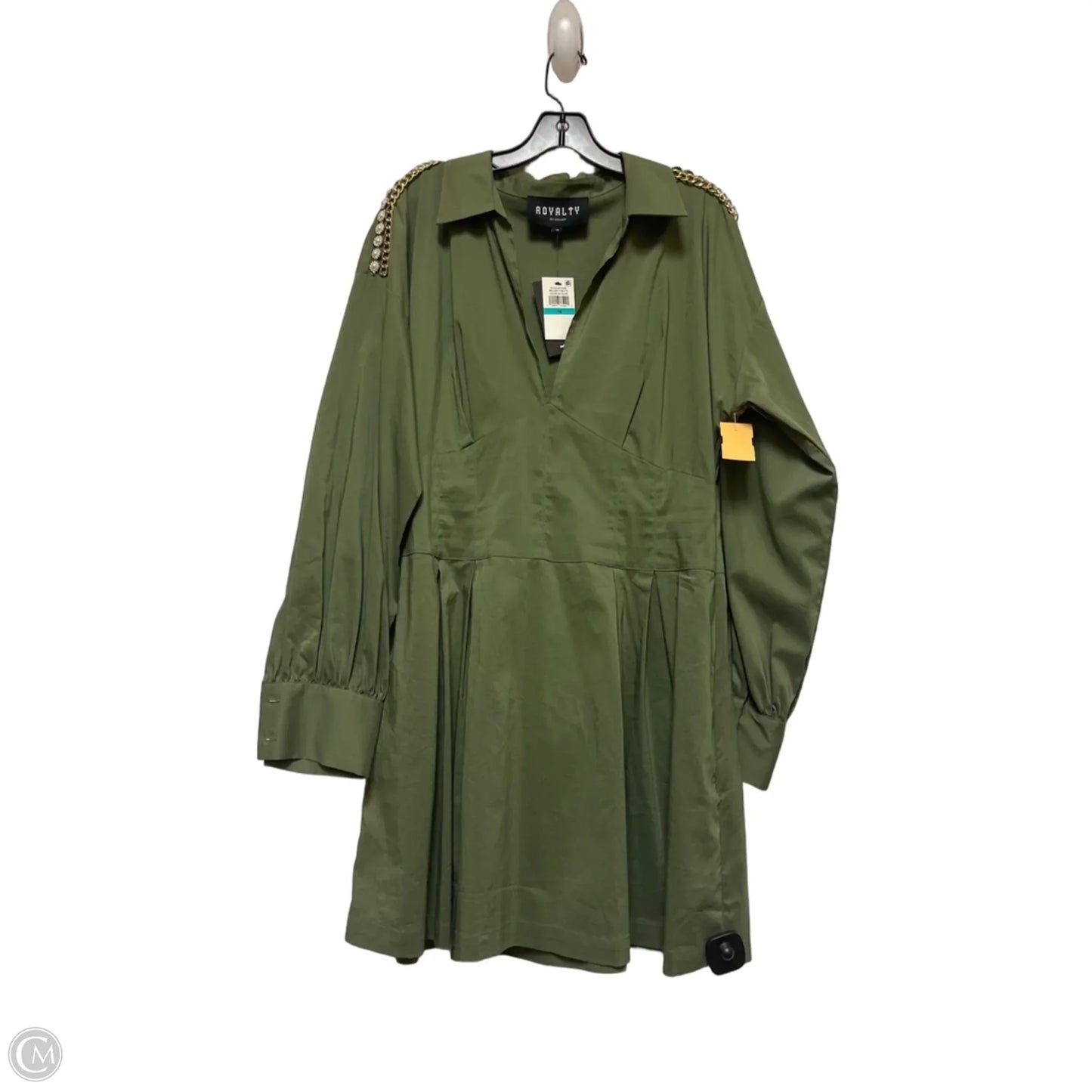 Dress Casual Short By Royalty In Green, Size: Xl