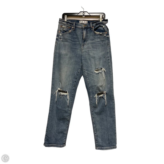 Jeans Straight By Daze Denim In Blue Denim, Size: 8