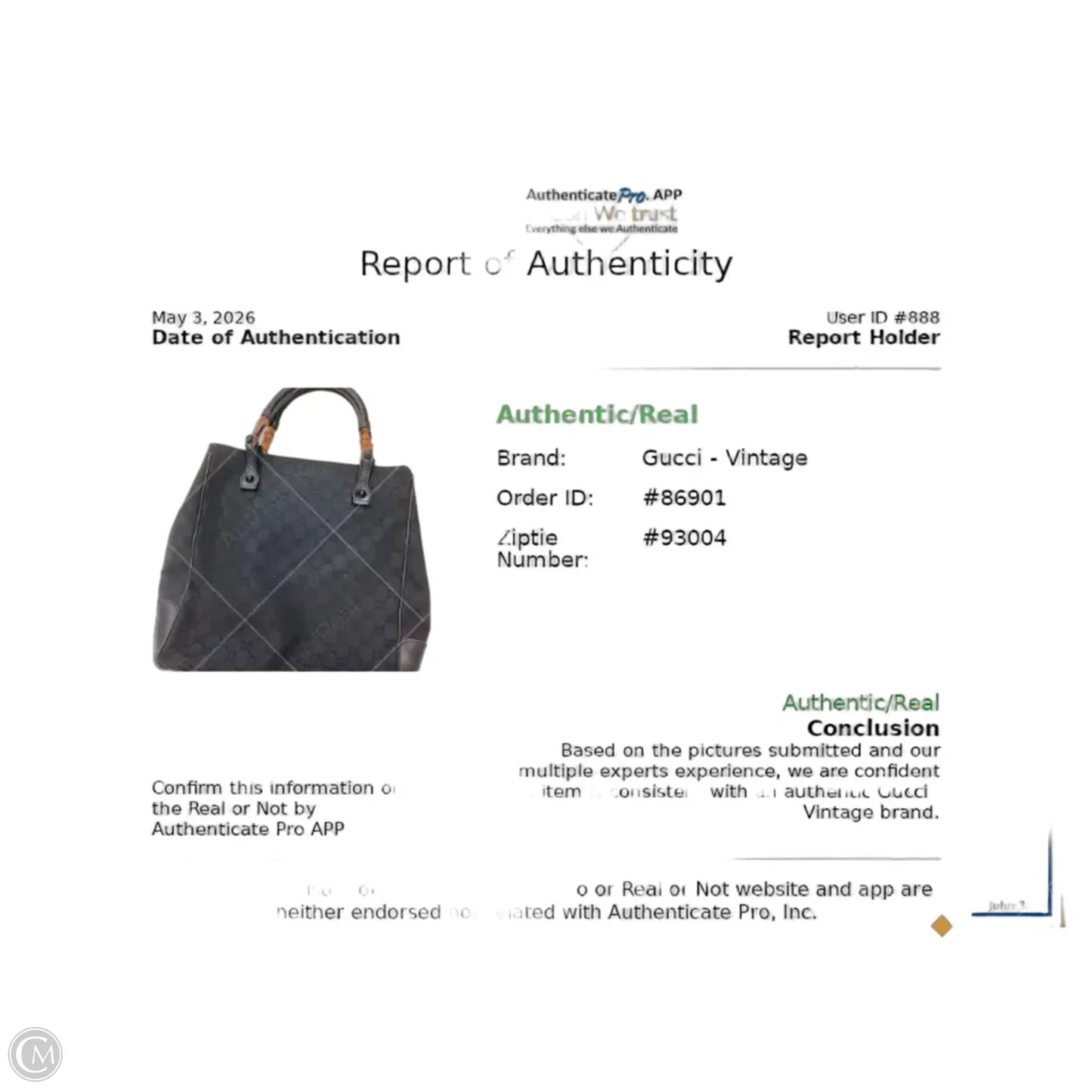Handbag Luxury Designer By Gucci, Size: Medium
