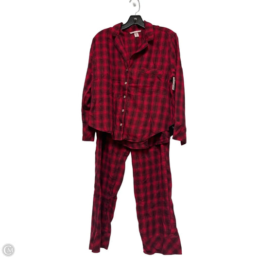 Pajamas 2pc By Victorias Secret In Plaid Pattern, Size: M