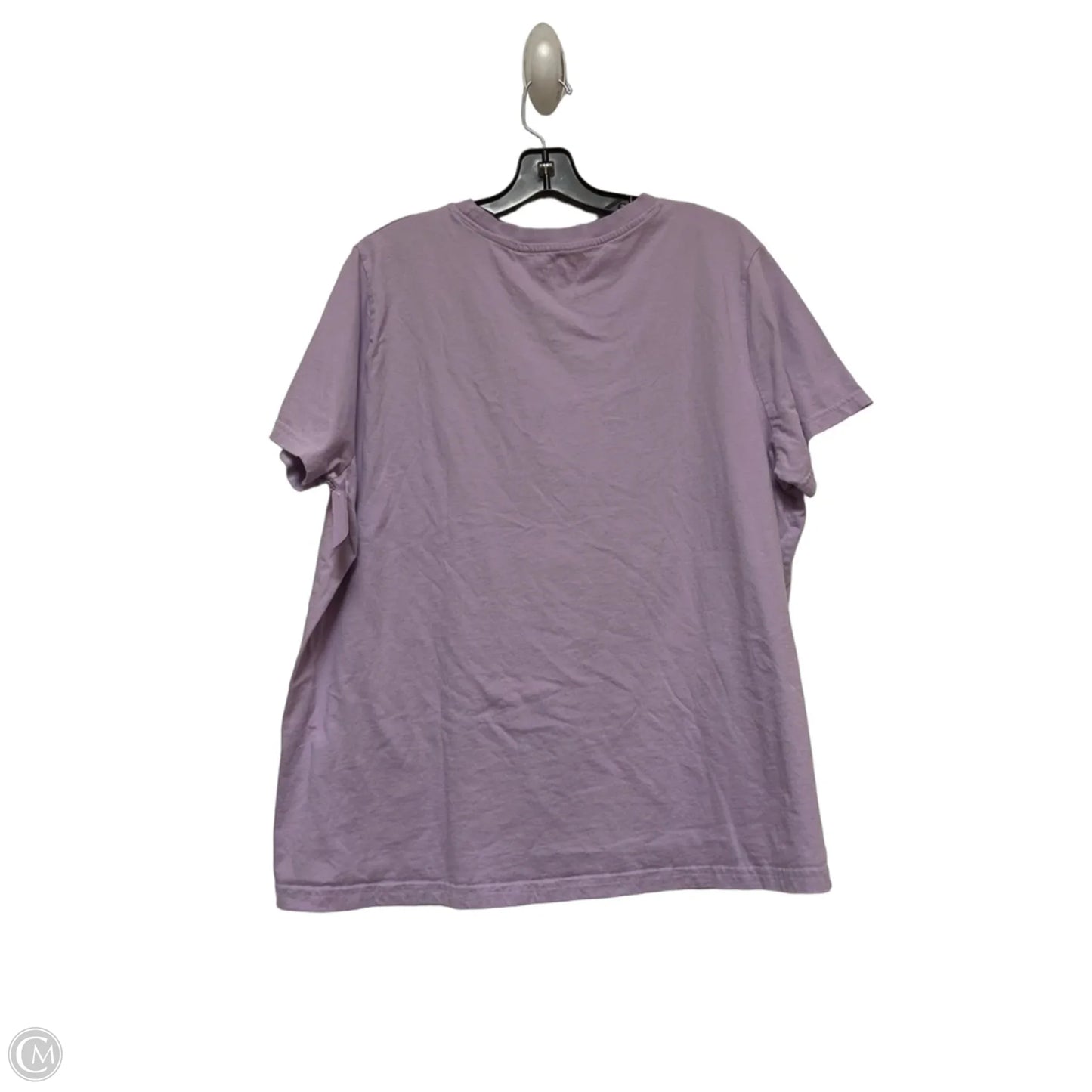Top Short Sleeve Basic By Disney In Purple, Size: Xl