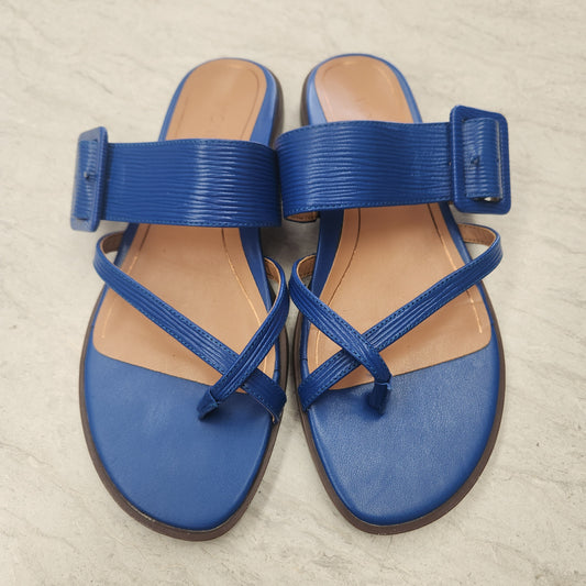 Blue Sandals Flats Vionic, Size 8