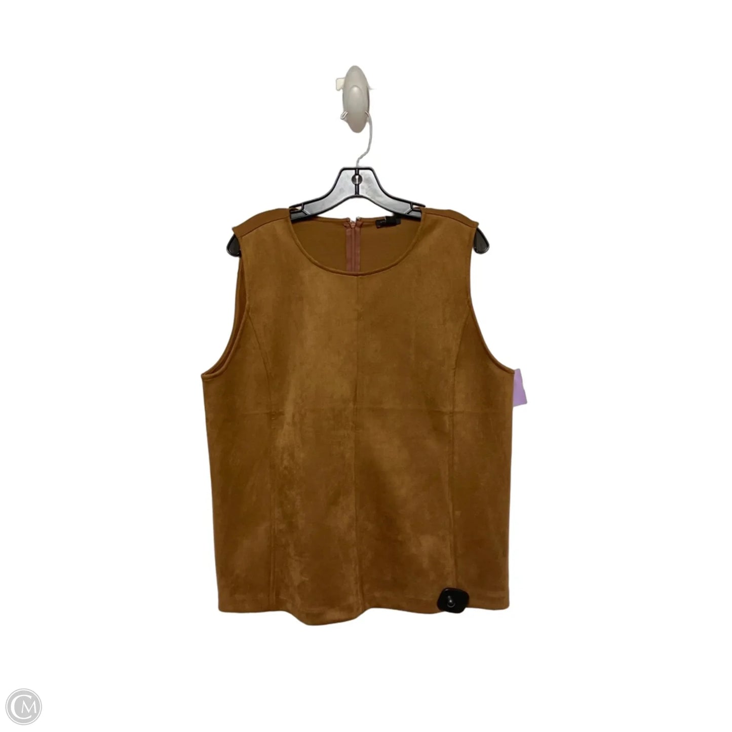 Top Sleeveless By Ann Taylor In Brown, Size: Xl