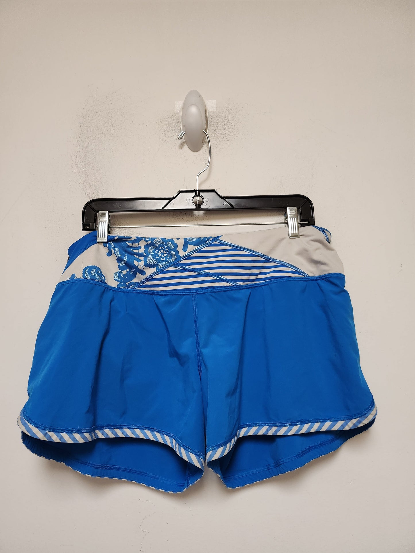 Blue & White Athletic Shorts Lululemon, Size 10