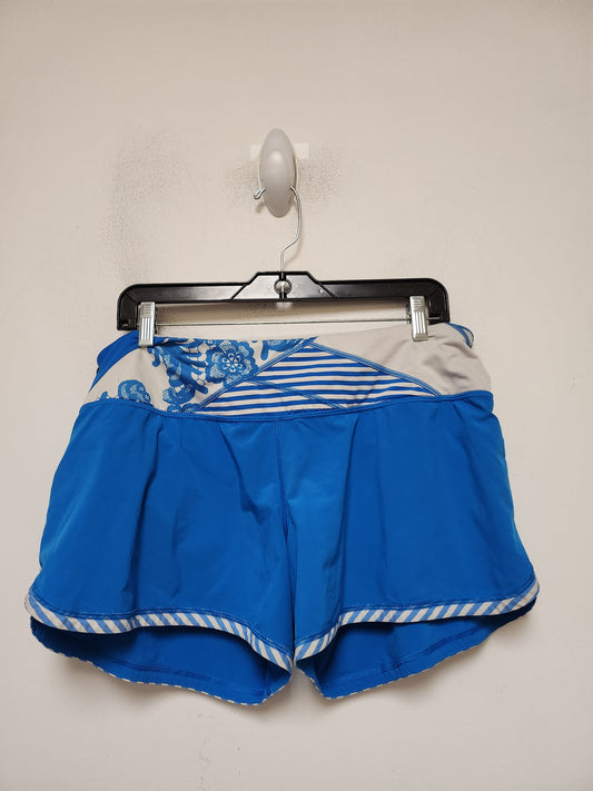 Blue & White Athletic Shorts Lululemon, Size 10
