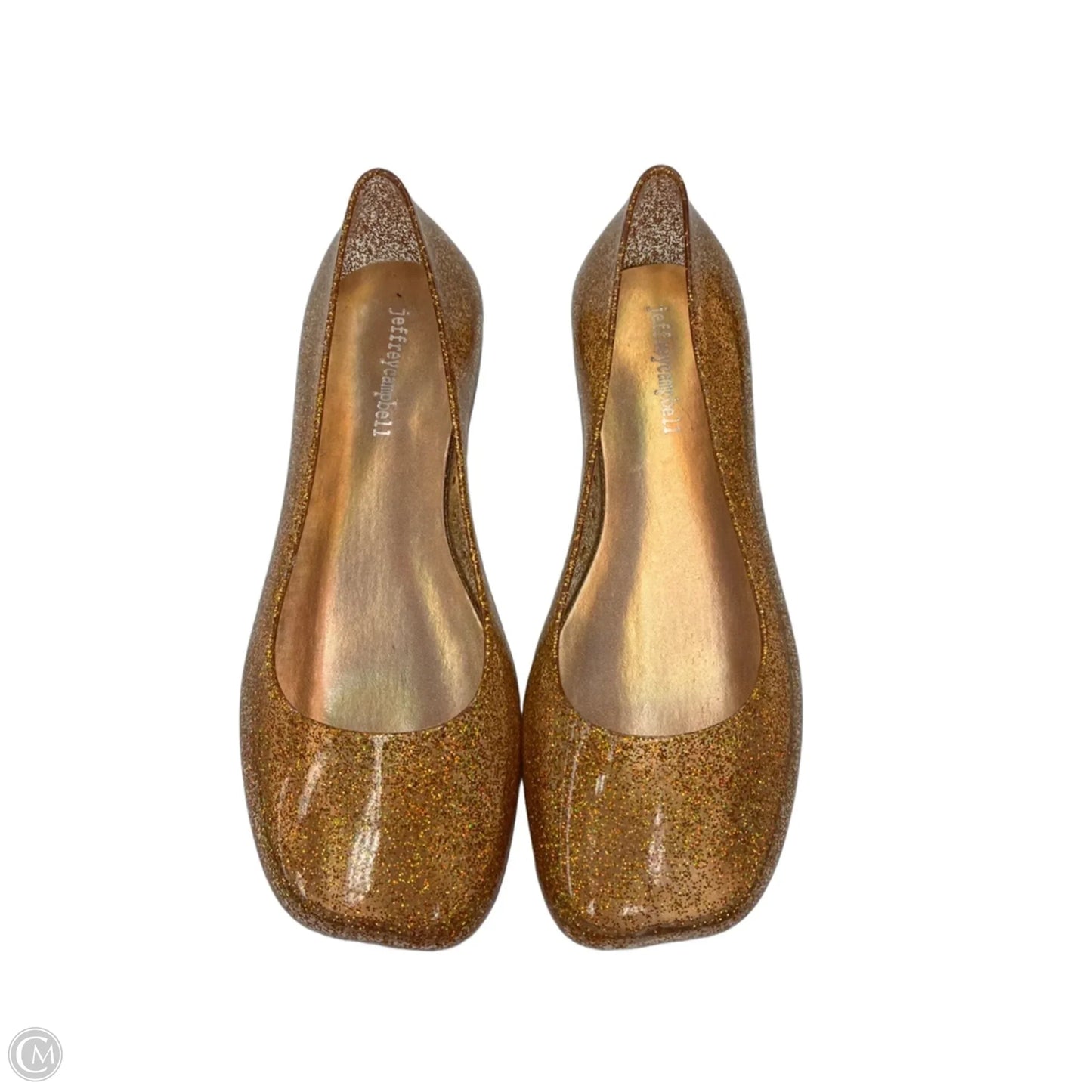Shoes Flats By Jeffrey Campbell In Gold, Size: 8