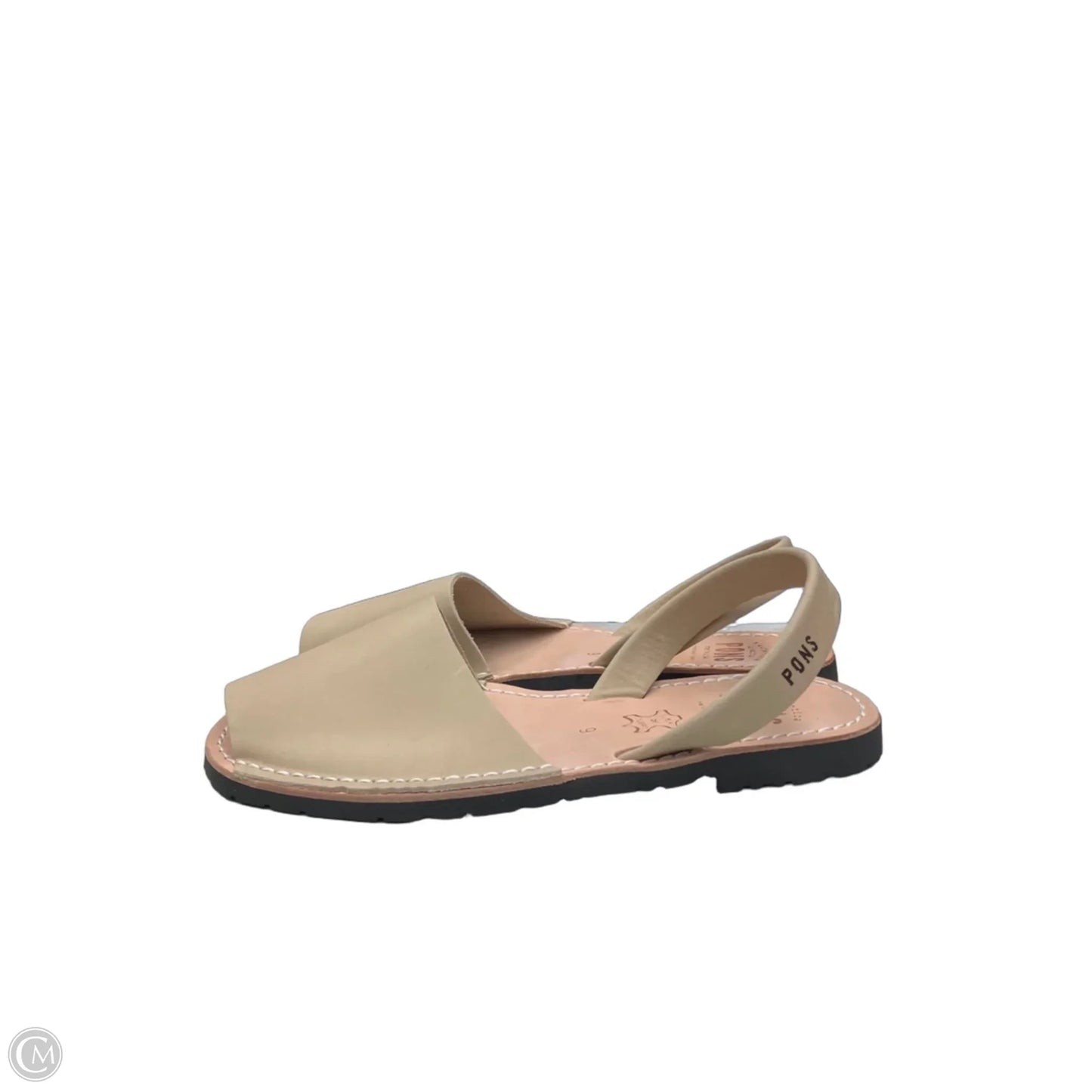 Sandals Flats By Clothes Mentor In Tan, Size: 9