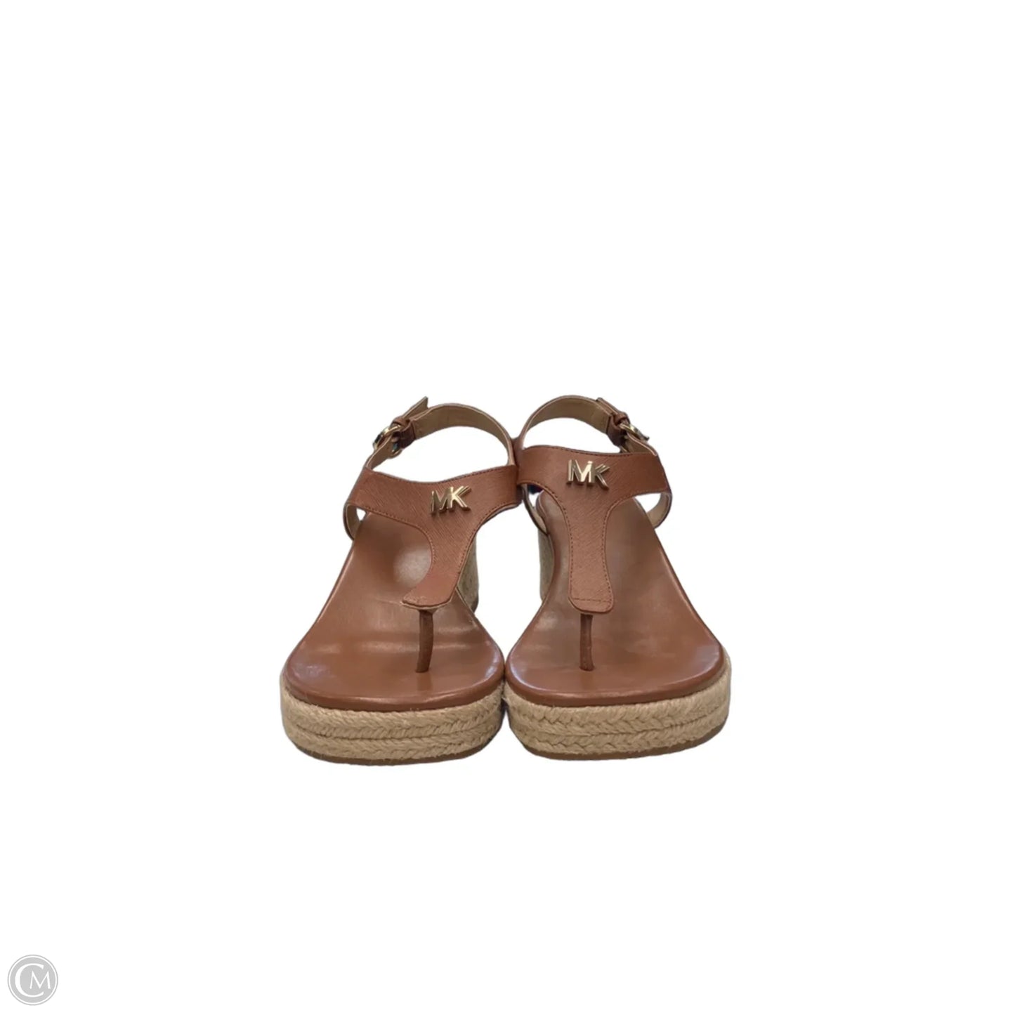 Sandals Heels Wedge By Michael By Michael Kors In Tan, Size: 7.5