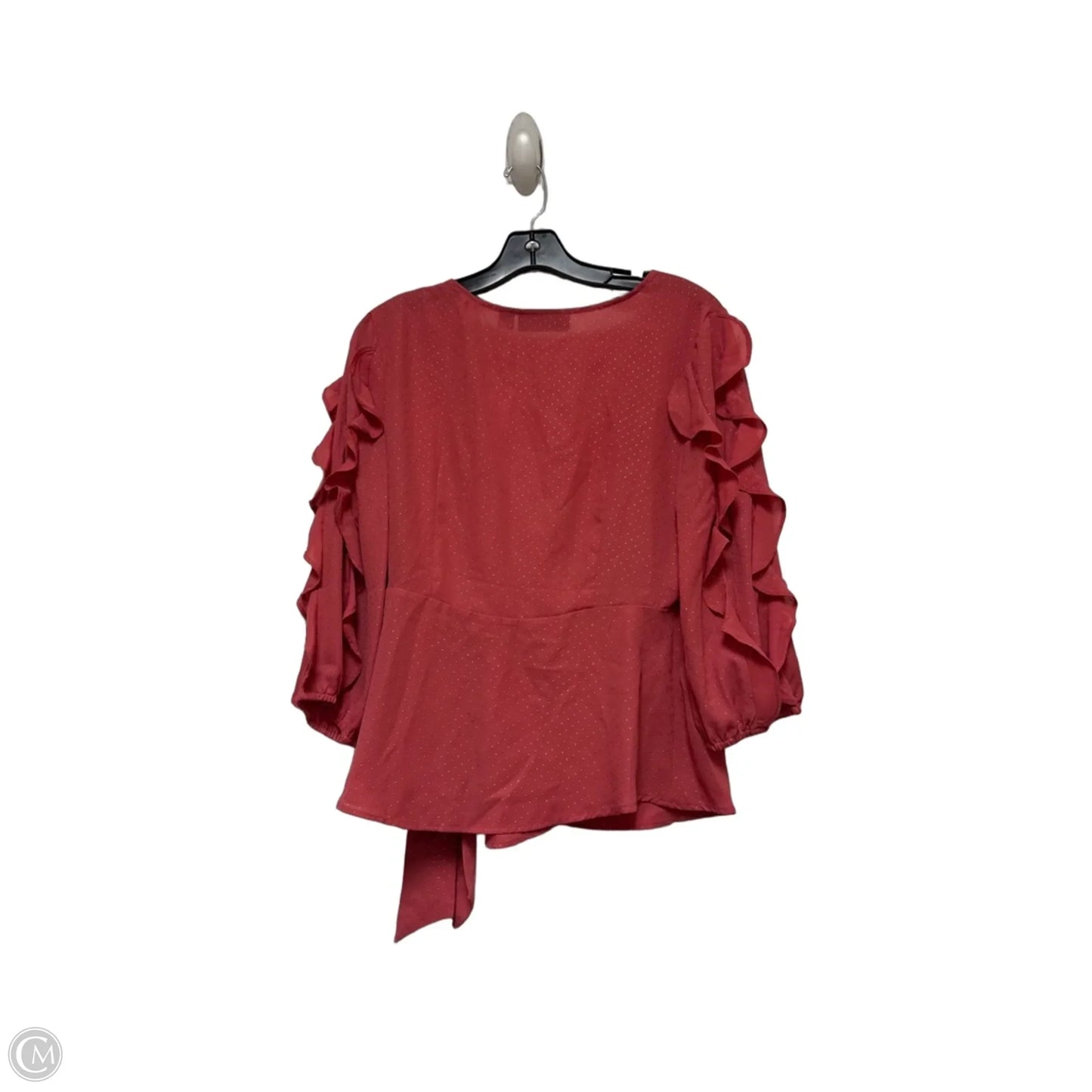 Top Long Sleeve By New York And Co In Gold & Pink, Size: S