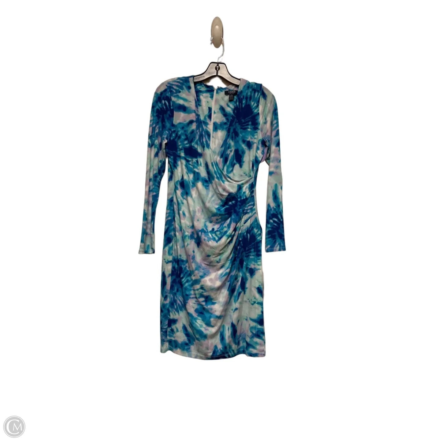 Dress Casual Midi By Chaps In Tie Dye Print, Size: M