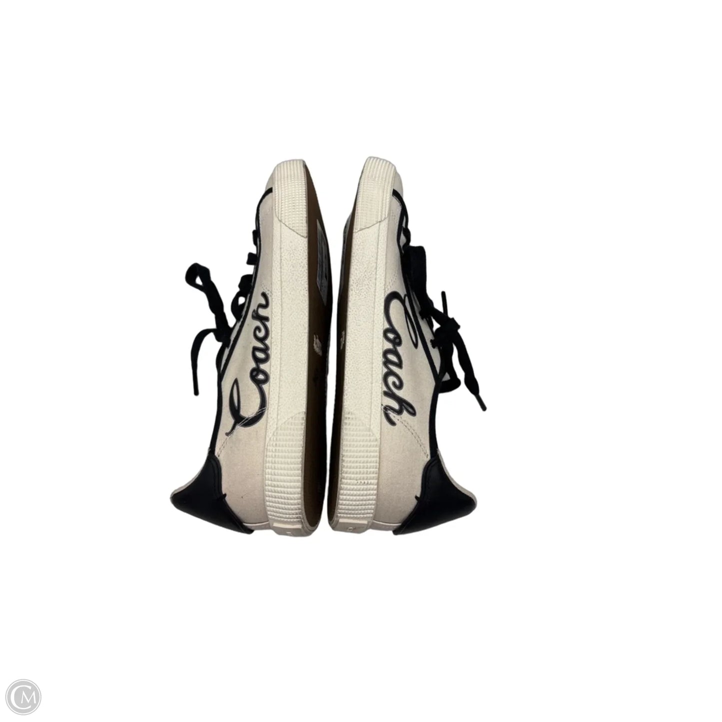 Shoes Sneakers By Coach In Black & Cream, Size: 7.5