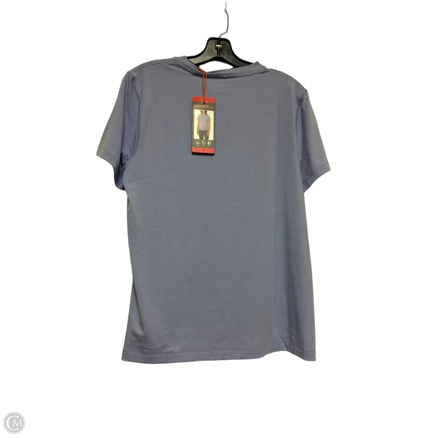 Athletic Top Short Sleeve By Merrell In Purple, Size: M