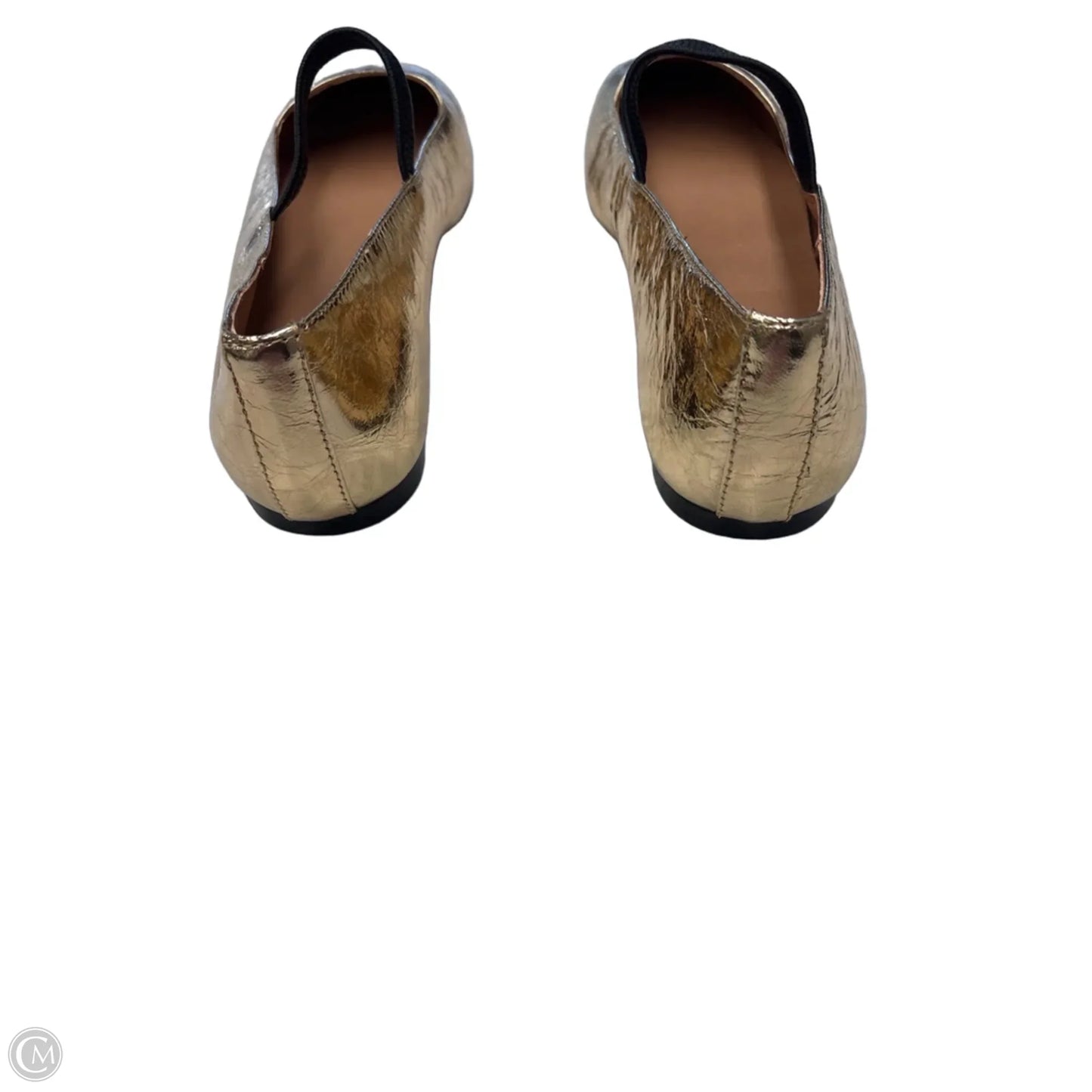 Shoes Flats By Madewell In Gold, Size: 9.5