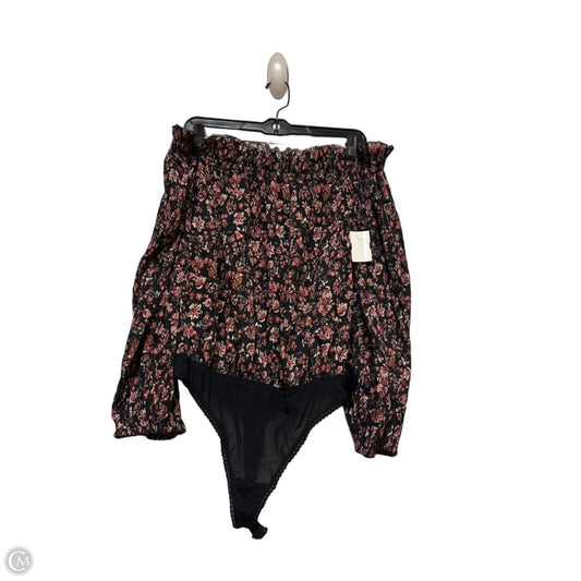 Bodysuit By Free People In Floral Print, Size: M