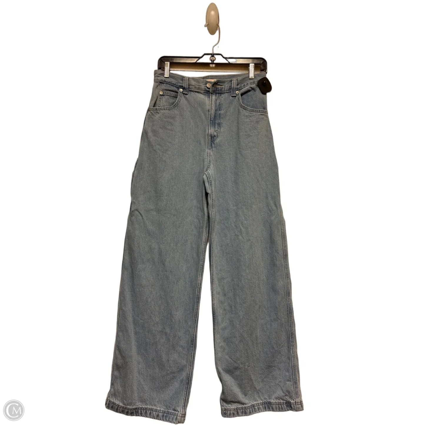 Jeans Wide Leg By Levis In Blue Denim, Size: 4