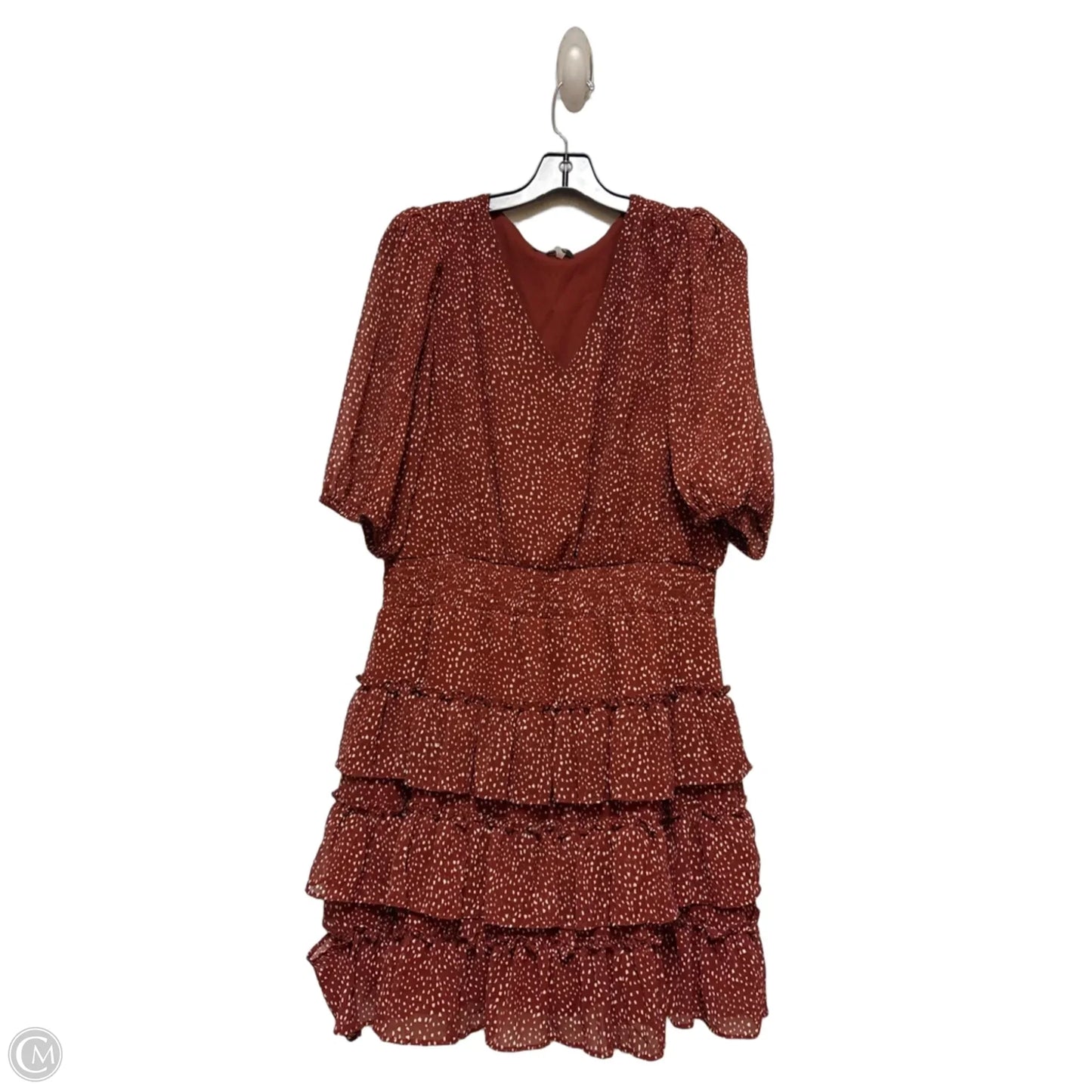 Dress Casual Short By 1.state In Red & White, Size: Xl