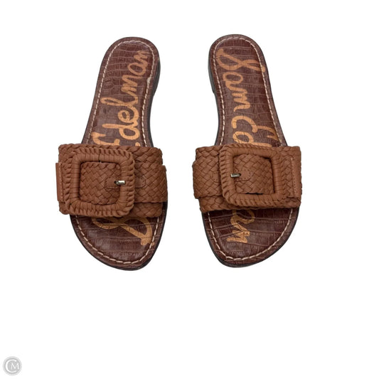 Sandals Flats By Sam Edelman In Brown, Size: 8.5