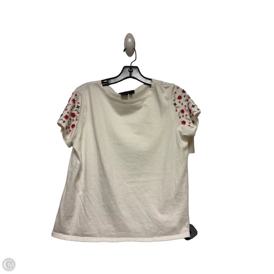 Top Short Sleeve By St Tropez In White, Size: L