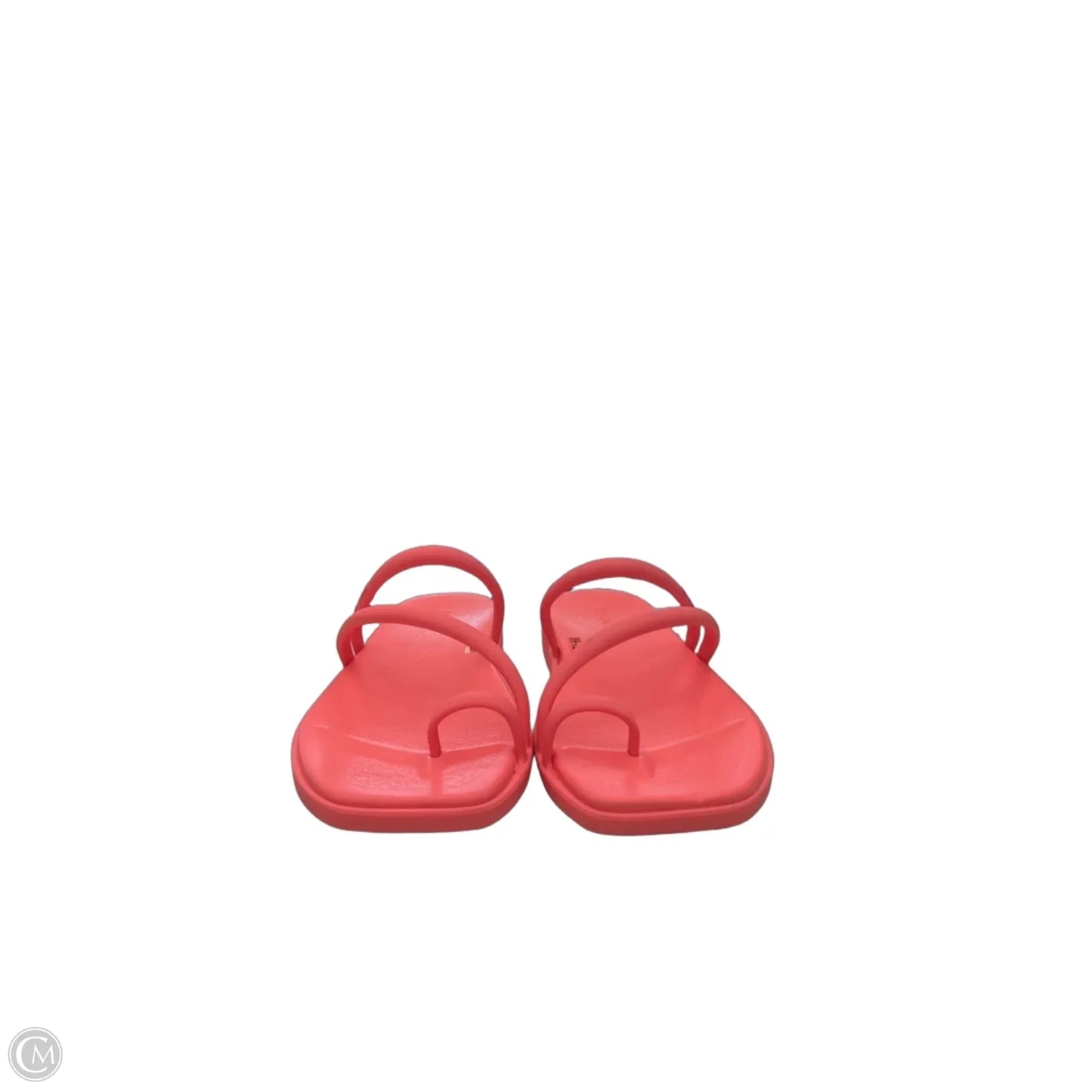 Sandals Flats By Crocs In Coral, Size: 8
