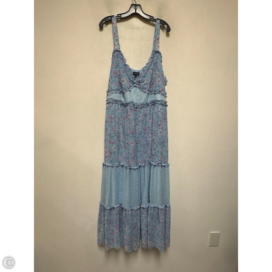 Dress Casual Maxi By Torrid In Blue & Purple, Size: 3x