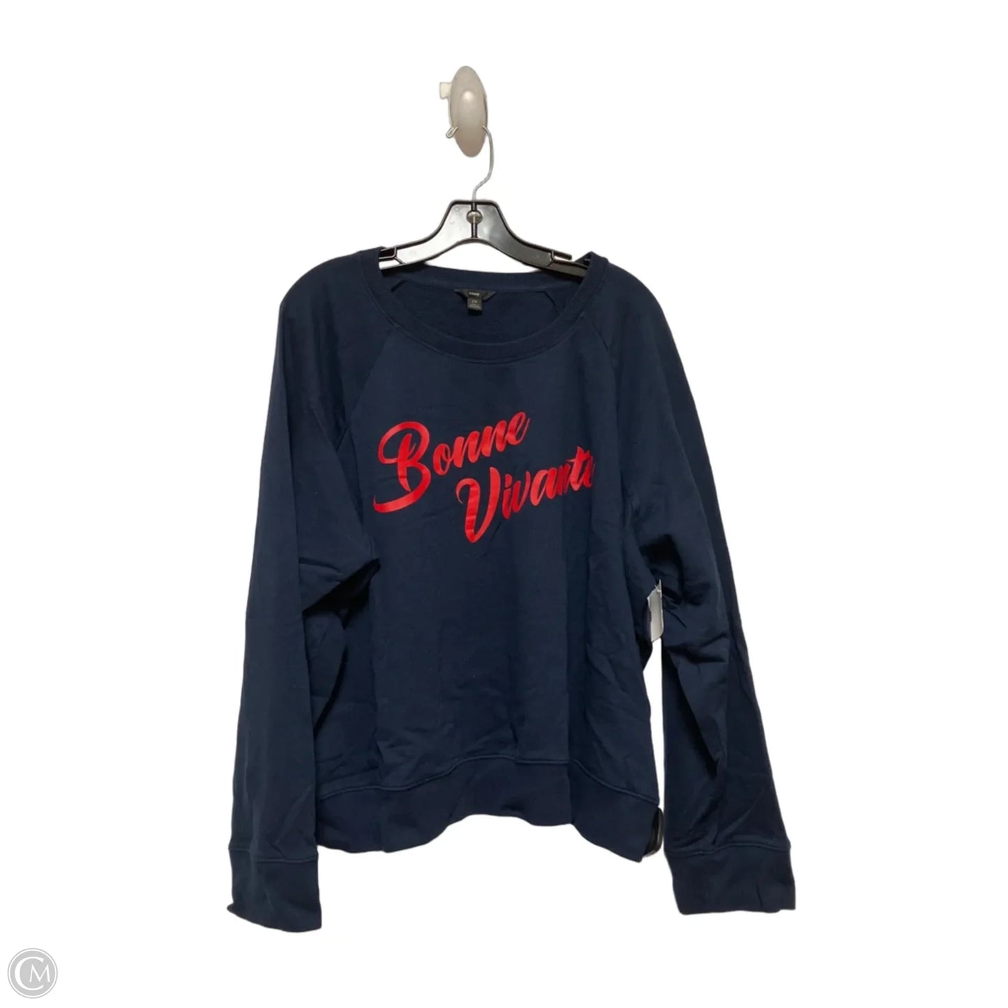 Sweatshirt Crewneck By J. Crew In Blue & Red, Size: 2x