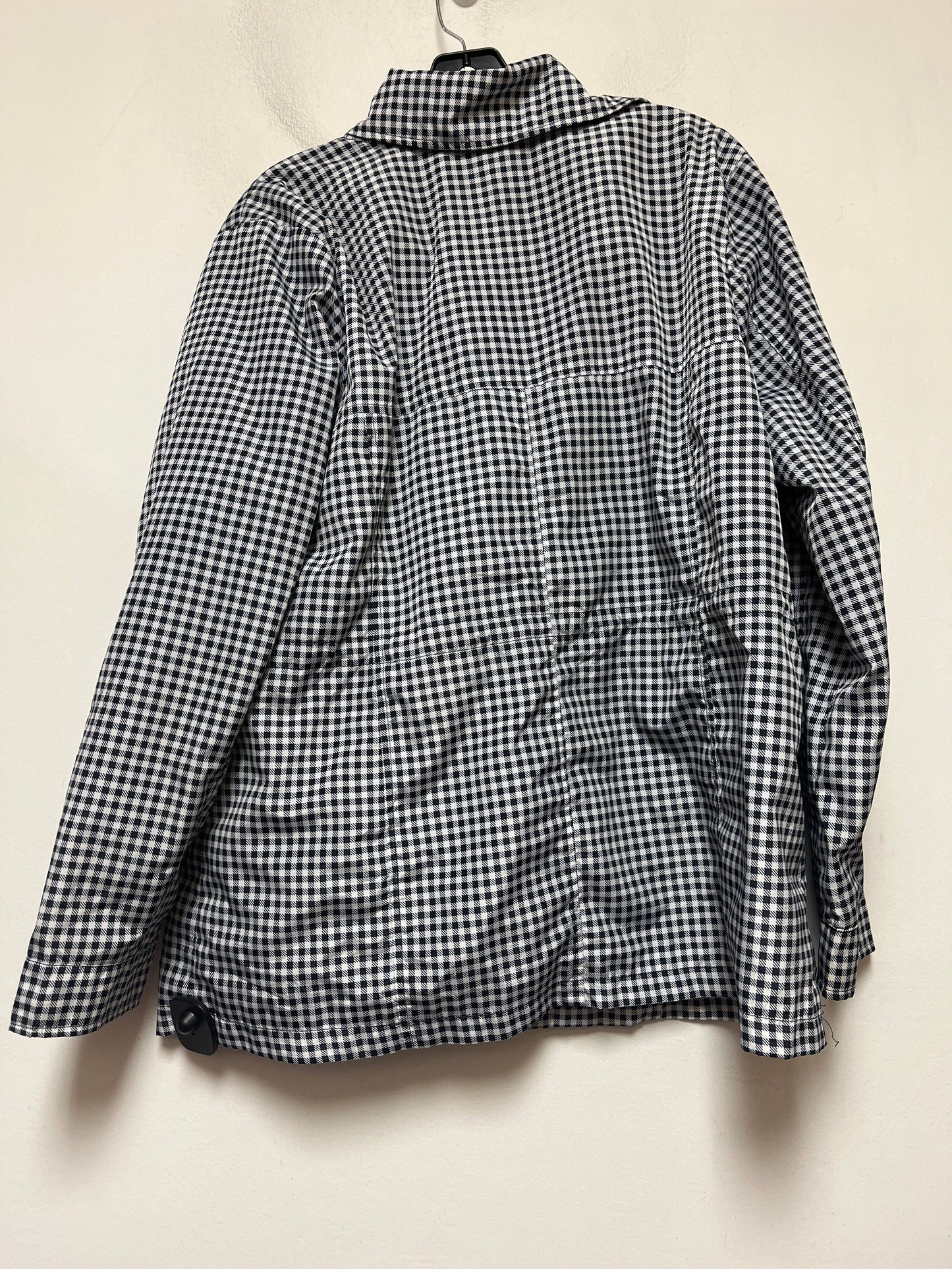 Checkered Pattern Jacket Windbreaker Jason Maxwell, Size Xl