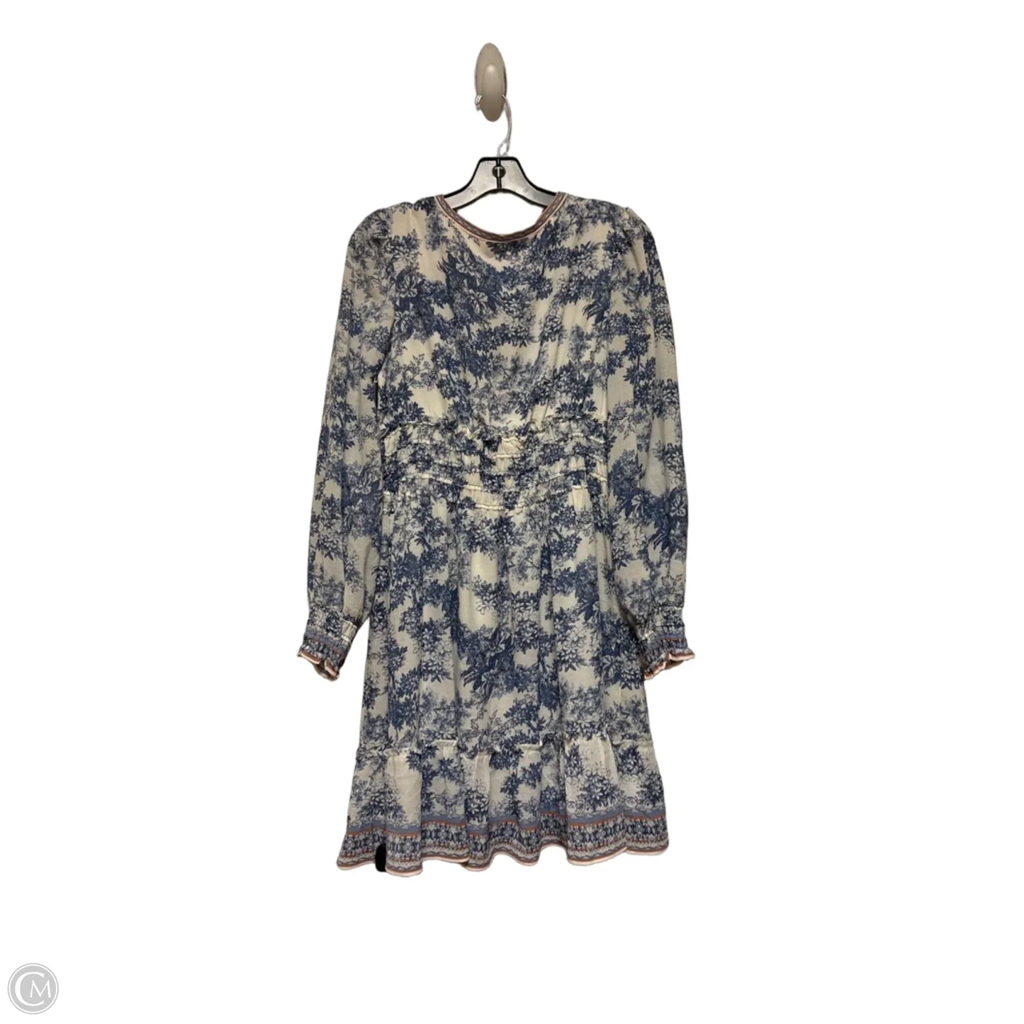 Dress Casual Short By Max Studio In Blue & White, Size: M