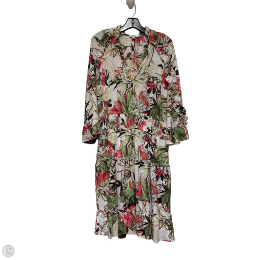 Dress Casual Short By Chicos In Tropical Print, Size: M