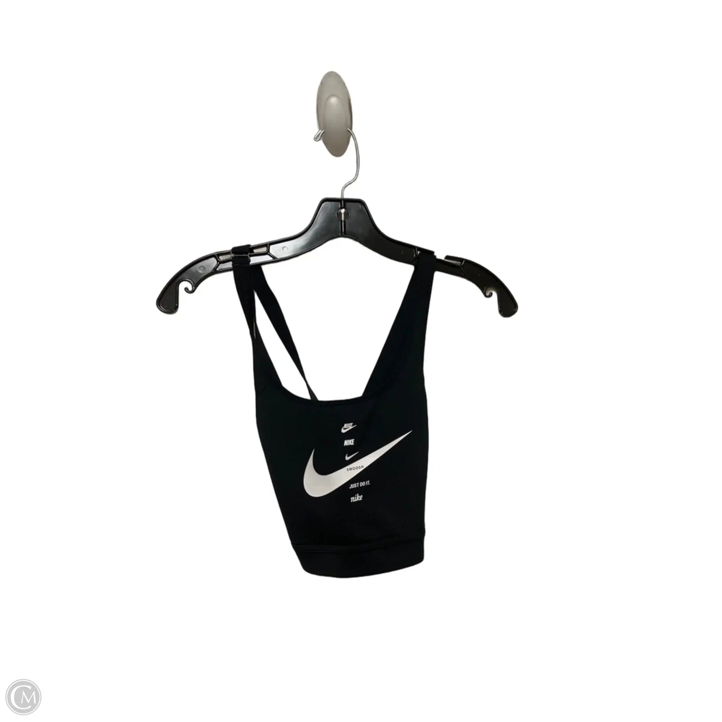 Athletic Bra By Nike Apparel In Black & White, Size: M