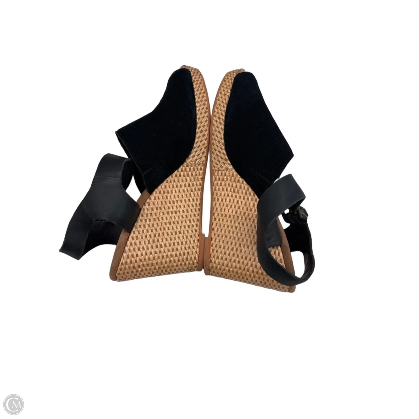 Sandals Heels Wedge By Toms In Black, Size: 10