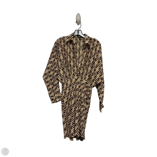 Dress Casual Short By Express In Geometric Pattern, Size: Xs
