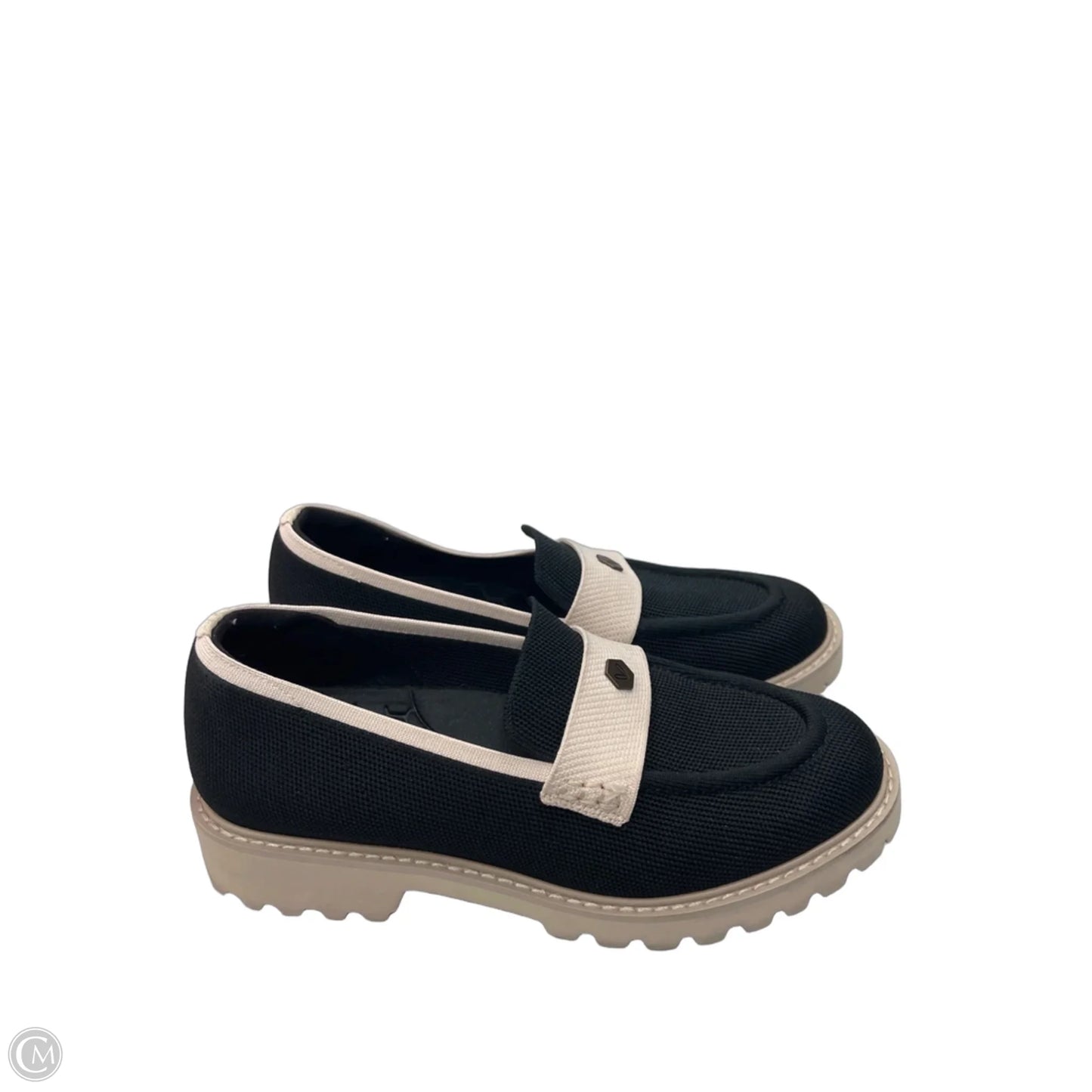 Shoes Flats By Vivaia In Black & Cream, Size: 9.5