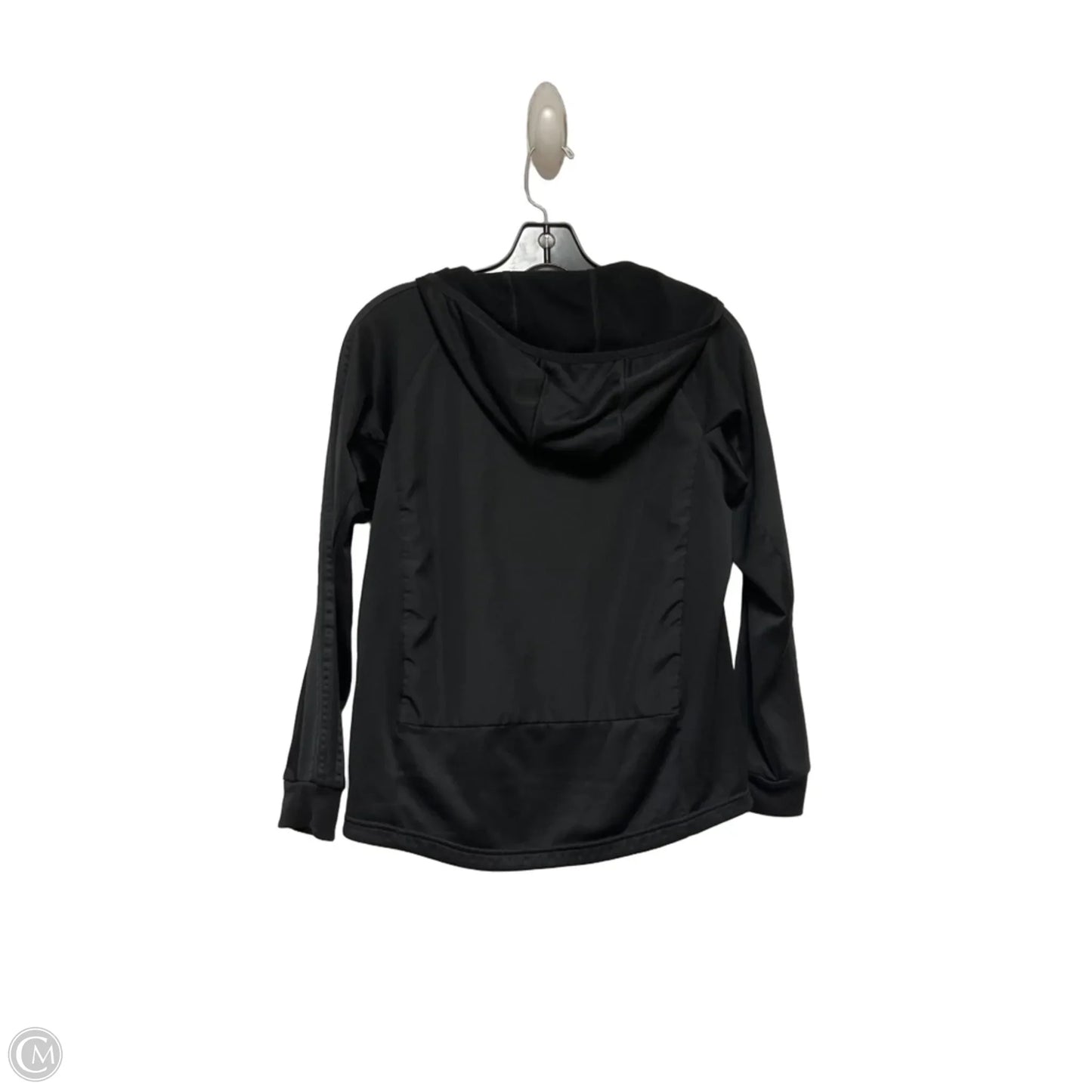 Athletic Jacket By Adidas In Black & White, Size: M