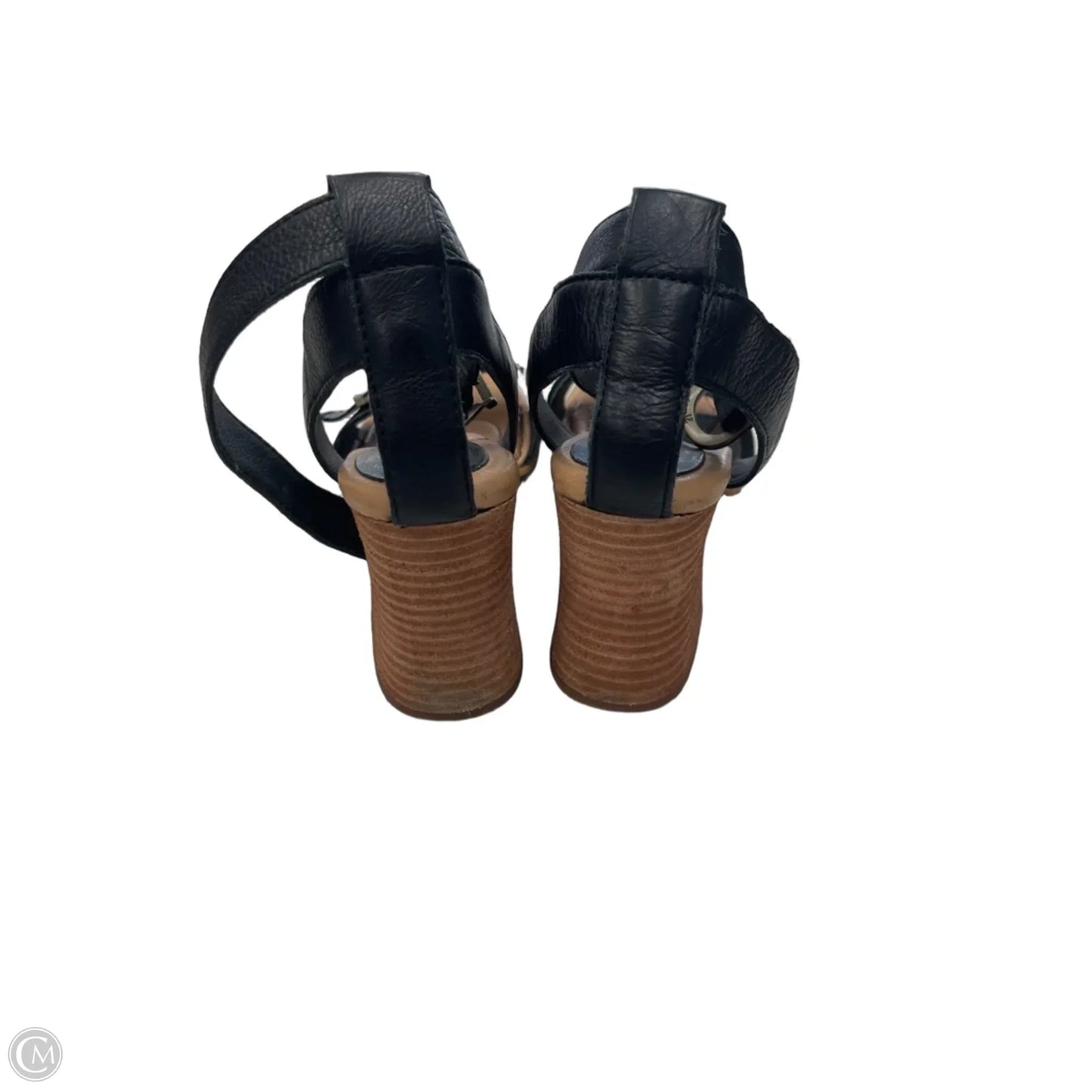 Sandals Heels Block By Born In Black, Size: 7