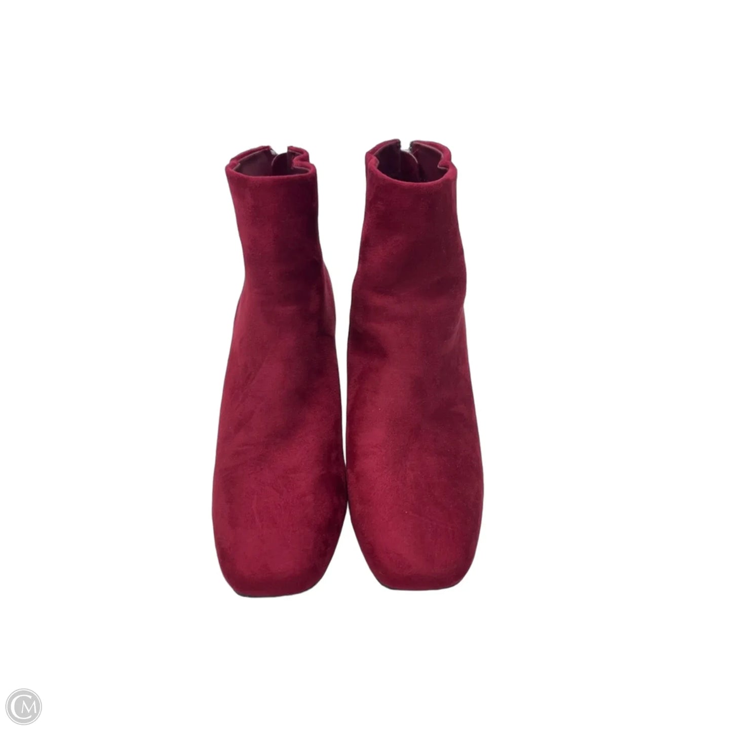 Boots Ankle Heels By Journee In Red, Size: 9