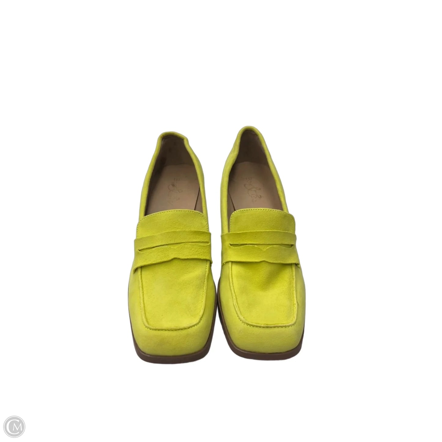 Shoes Heels Block By Clothes Mentor In Yellow, Size: 9