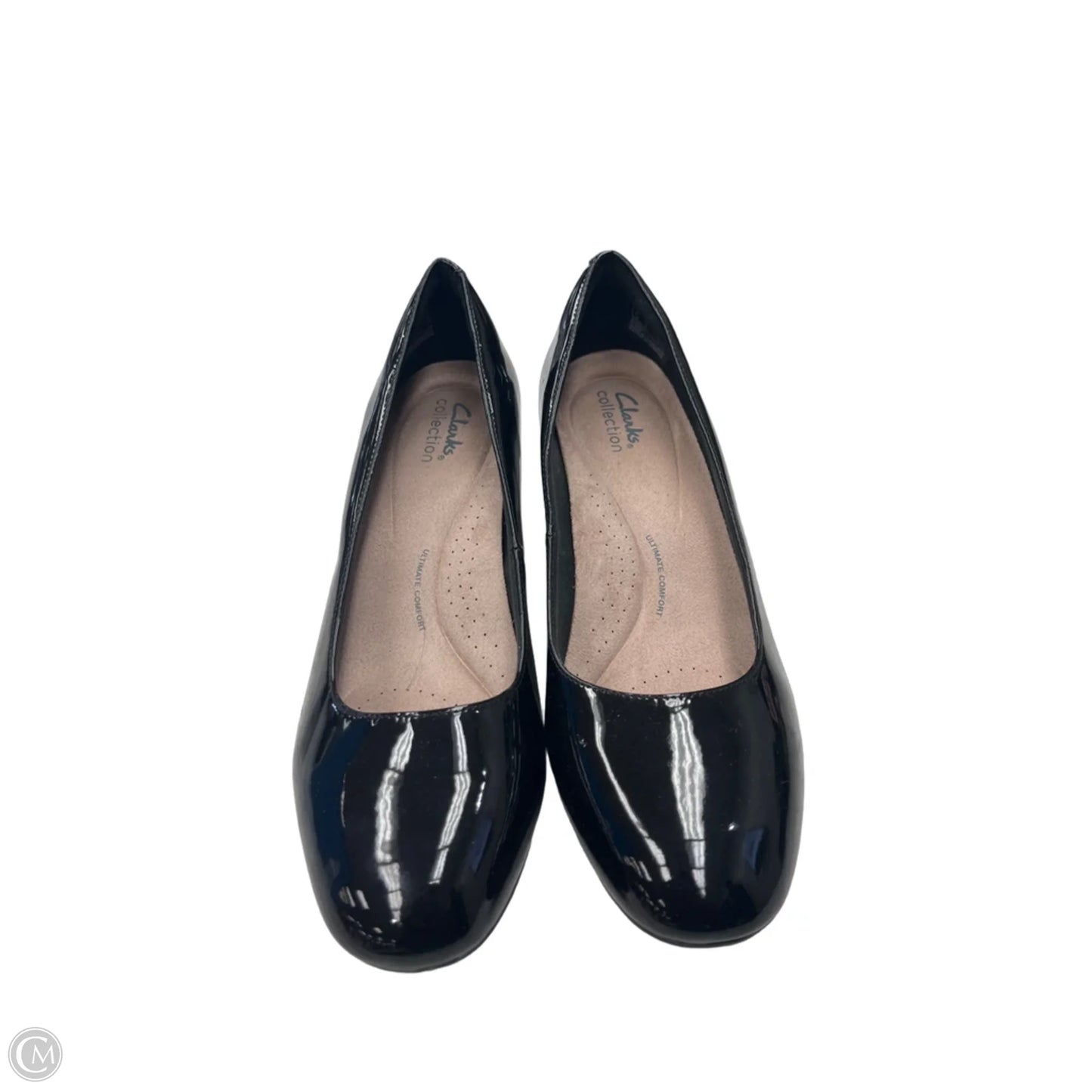 Shoes Heels Wedge By Clarks In Black, Size: 9