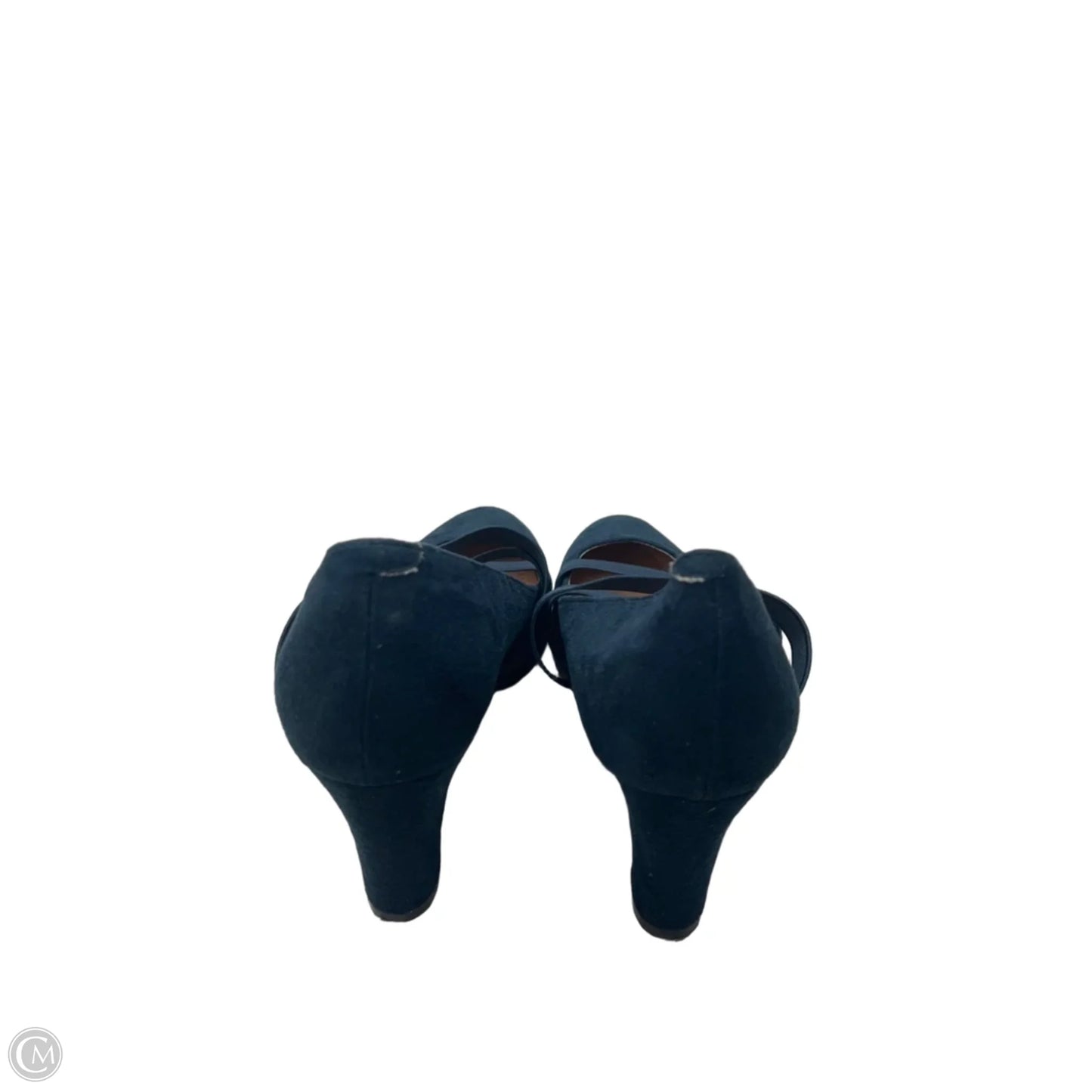 Shoes Heels Block By Journee In Navy, Size: 9