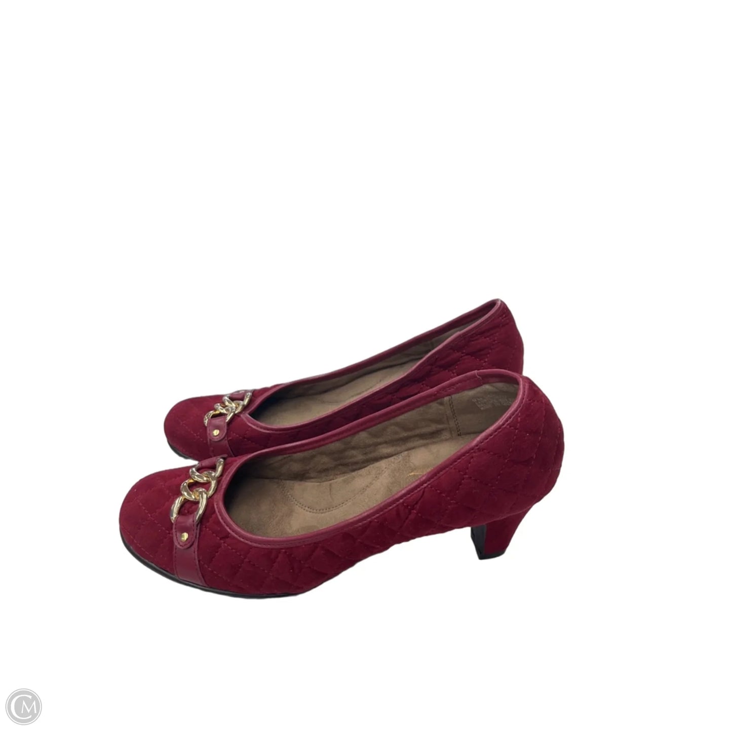 Shoes Heels Kitten By Aerosoles In Maroon, Size: 9