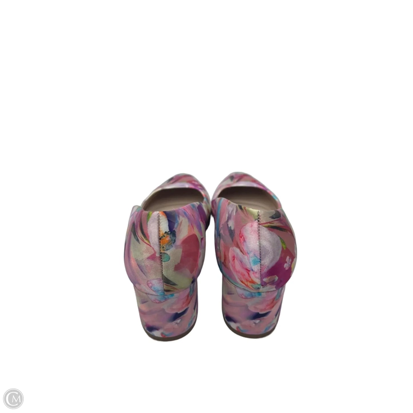Shoes Heels Block By Easy Spirit In Floral Print, Size: 9