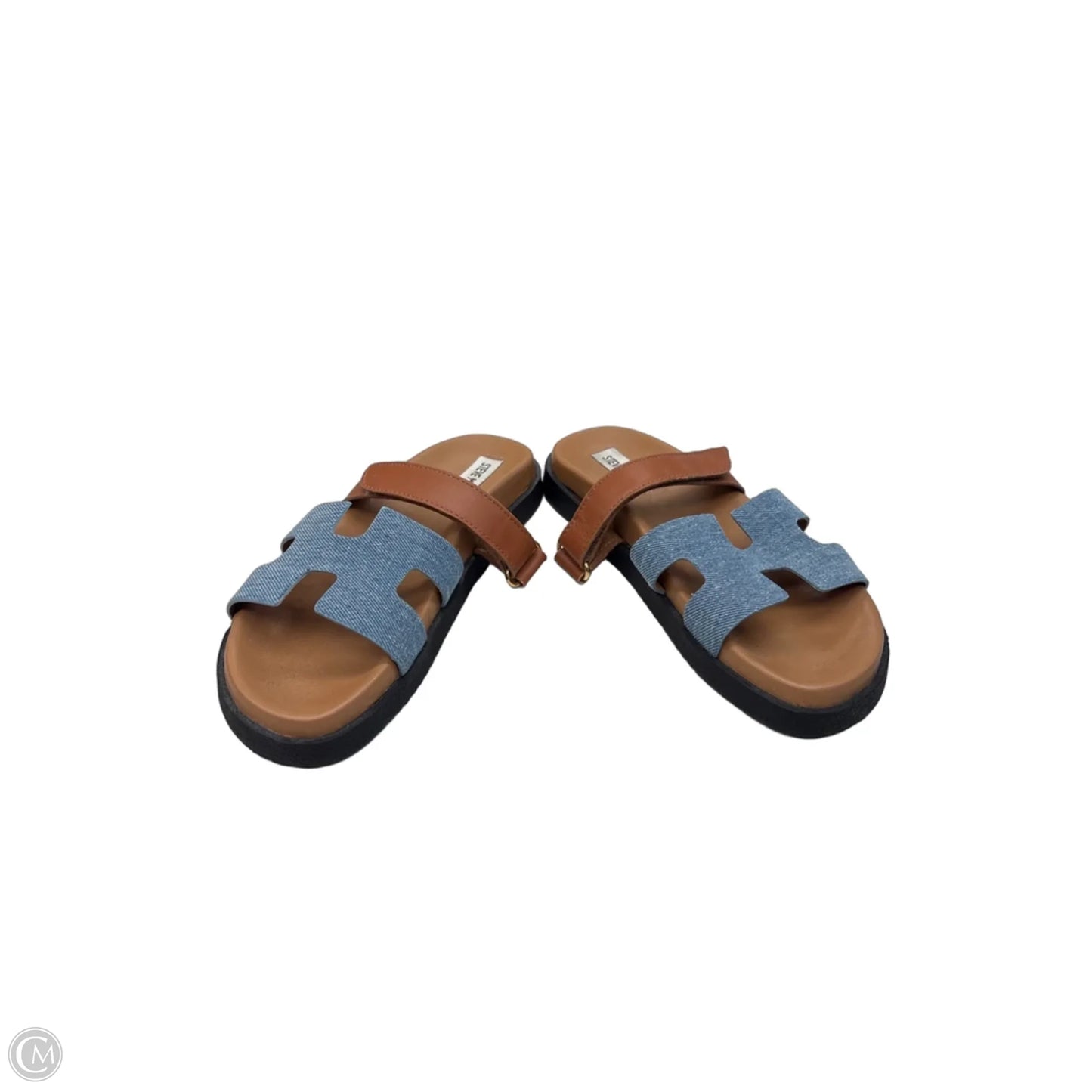 Sandals Flats By Steve Madden In Blue & Brown, Size: 7