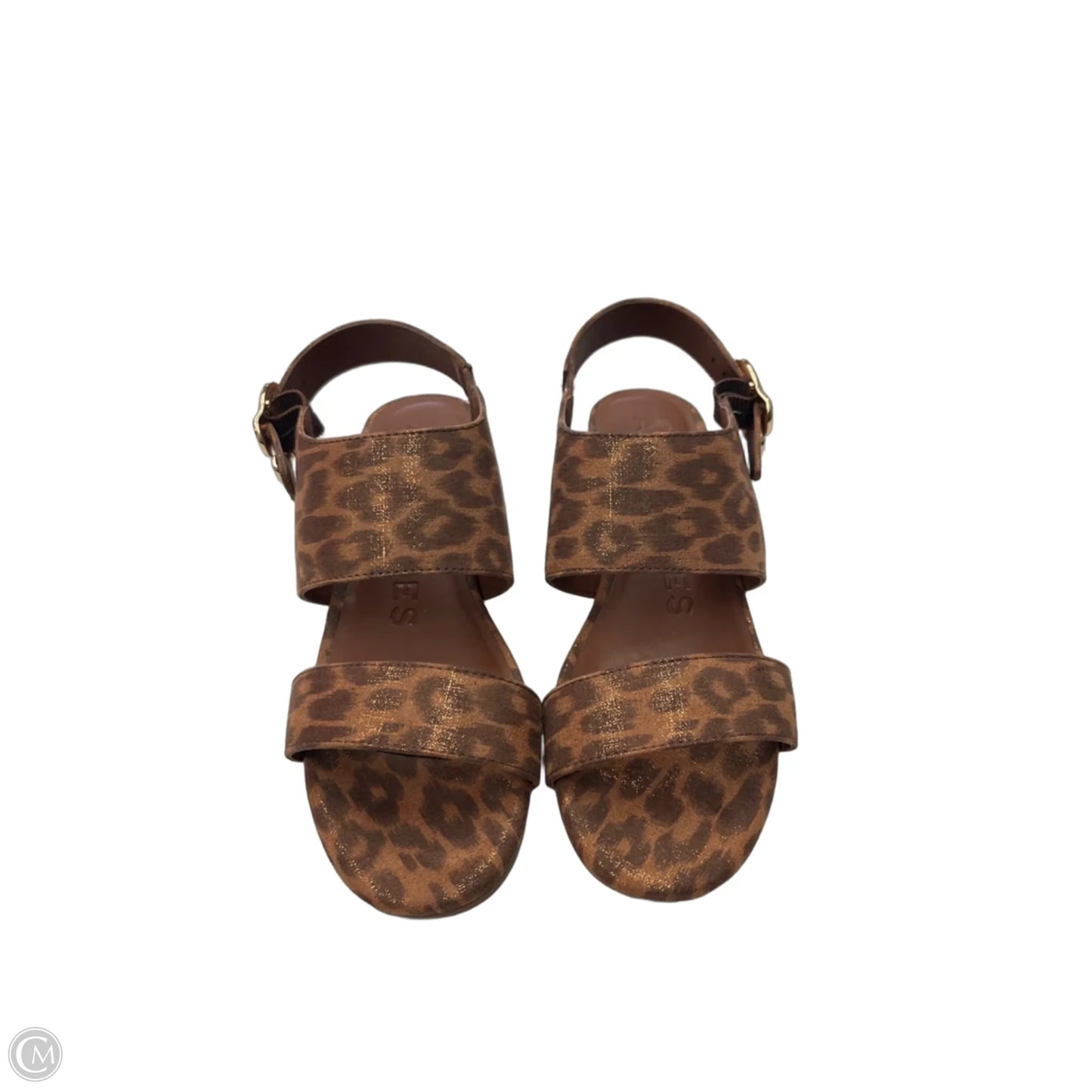 Sandals Heels Wedge By Aerosoles In Animal Print, Size: 7
