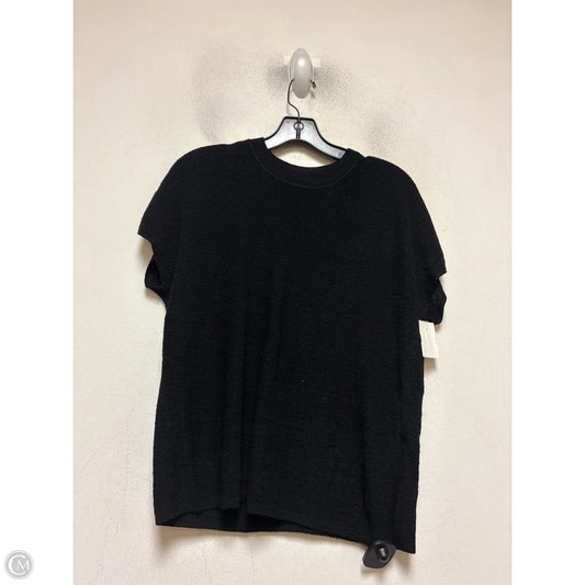 Top Short Sleeve By Banana Republic In Black, Size: M