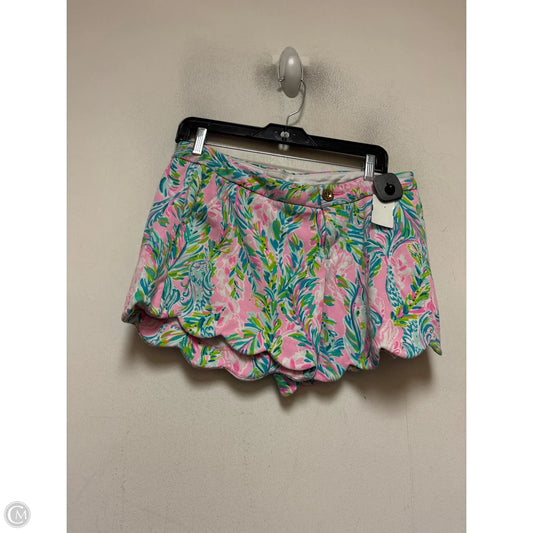 Shorts Designer By Lilly Pulitzer In Green & Pink, Size: 8