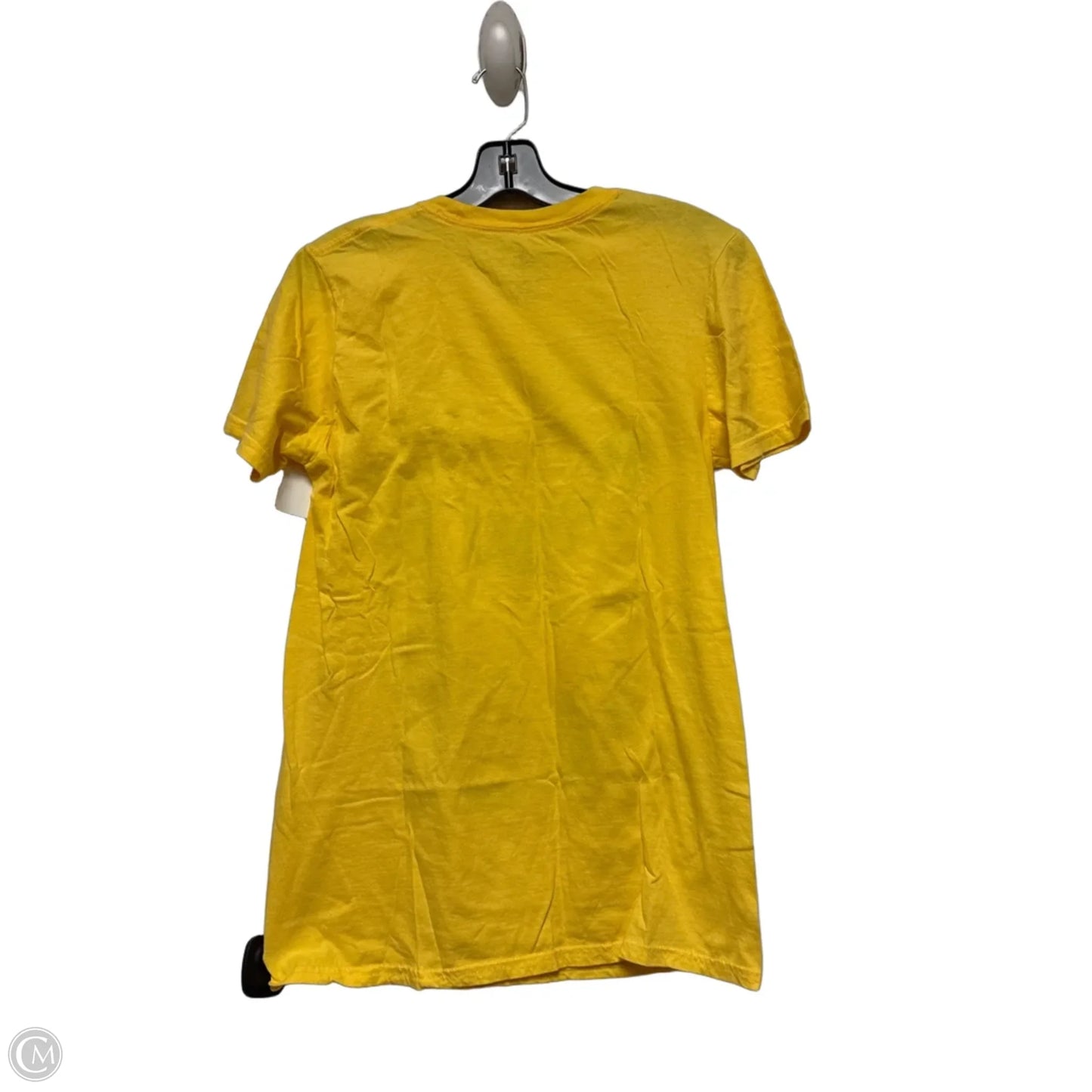 Top Short Sleeve By Disney Store In Yellow, Size: S