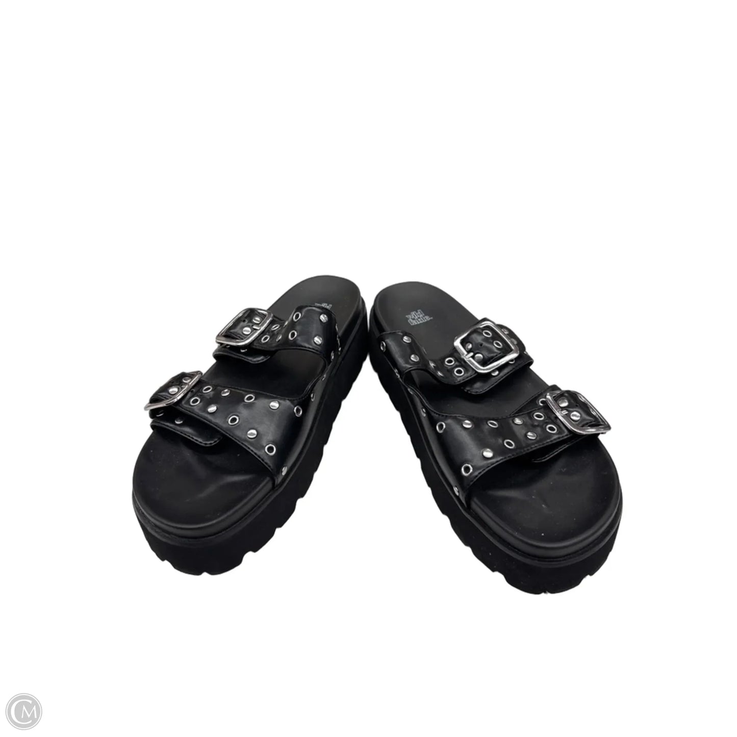 Sandals Heels Platform By Wild Fable In Black, Size: 10