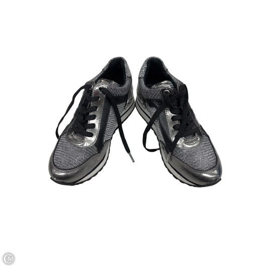 Shoes Sneakers By Michael By Michael Kors In Black & Silver, Size: 6