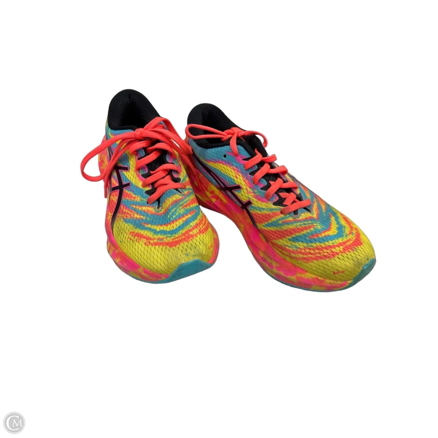 Shoes Athletic By Asics In Rainbow Print, Size: 7.5