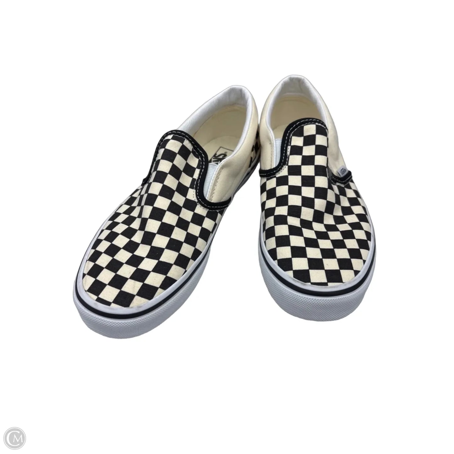 Shoes Flats By Vans In Checkered Pattern, Size: 5.5
