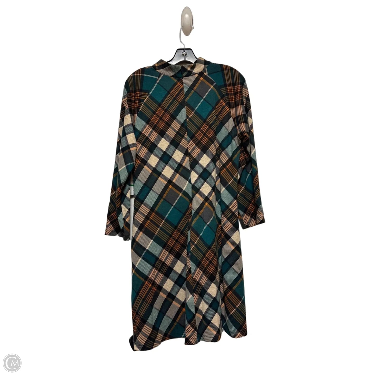 Dress Casual Short By Jessica Howard In Plaid Pattern, Size: L